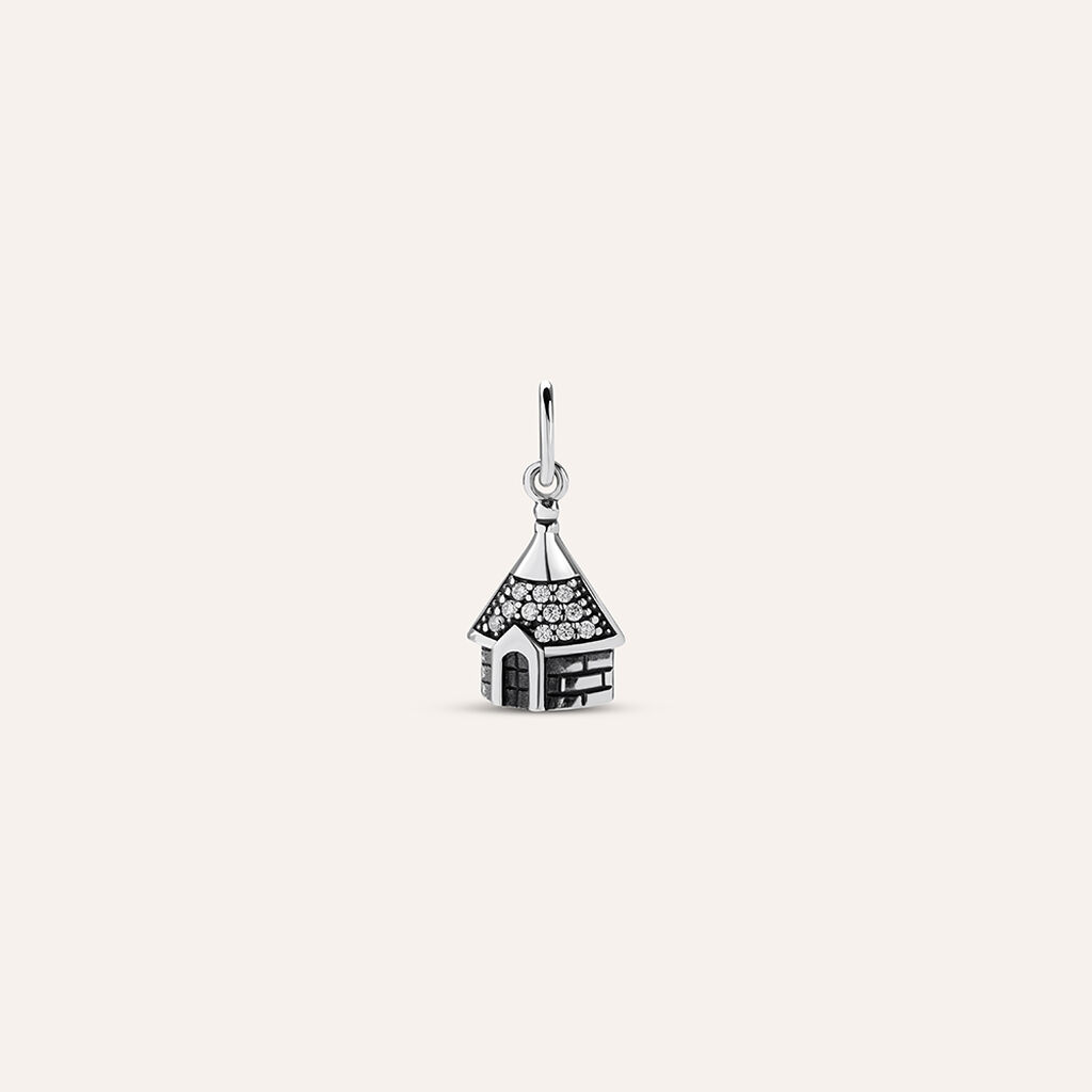Pendente Saluti&Baci Trullo Love Beats Argento Rodiato Cubic Zirconia - Ciondoli Donna | Stroili