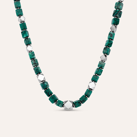 Collana Man Code Acciaio Turchese - Collane Unisex | Stroili