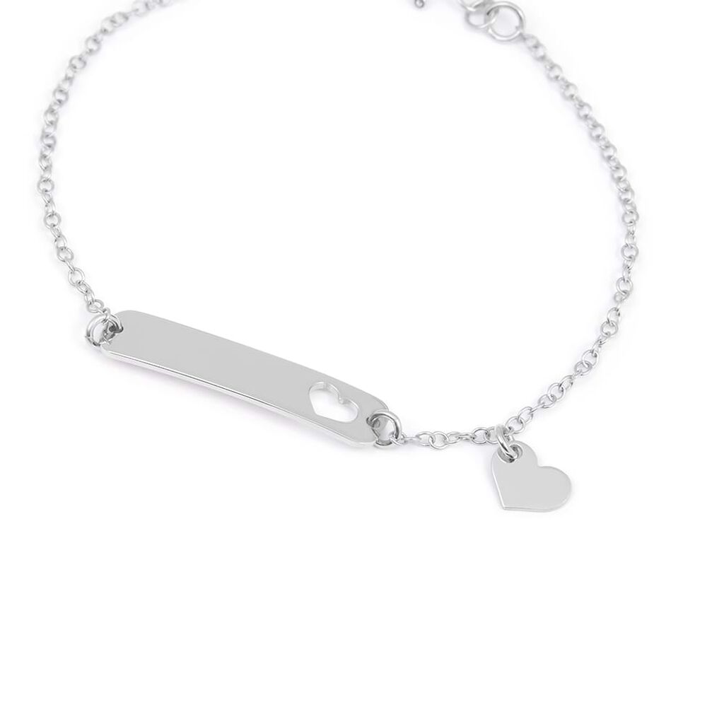 Bracciale Con Targhetta Silver Collection Argento Rodiato - Bracciali con Incisione Donna | Stroili