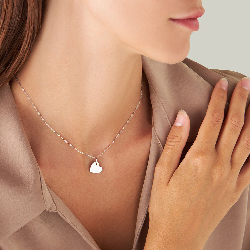 Pendente Poème Oro Bianco - Ciondoli con Incisione Donna | Stroili