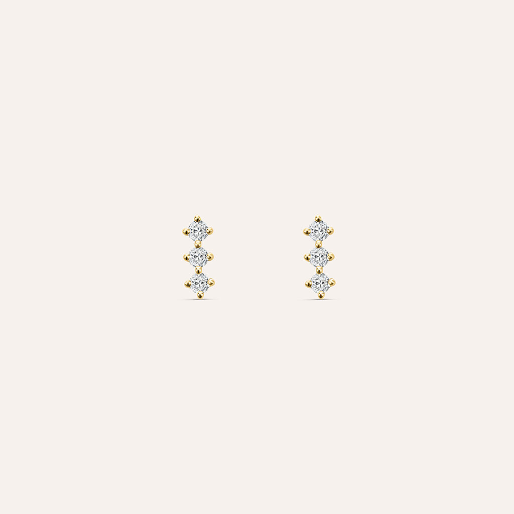Orecchini Lobo Diamade Glam Oro Giallo Diamante Lab-Grown - Orecchini a Lobo Donna | Stroili