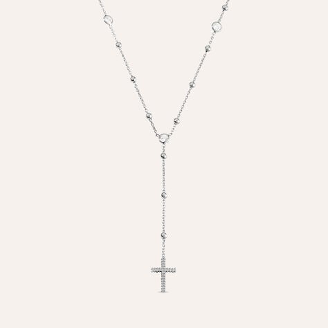 Collana Rosario Silver Soul Argento Rodiato Cubic Zirconia - Collane Rosario Donna | Stroili