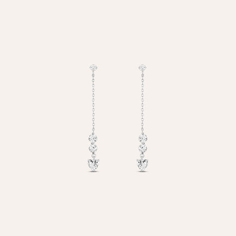 Orecchini Pendenti Claire Oro Bianco Cubic Zirconia - Orecchini Pendenti Donna | Stroili