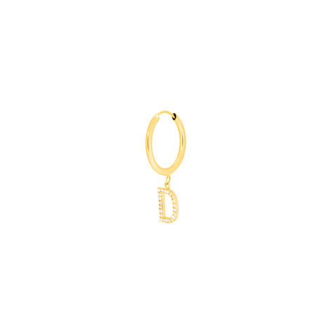 Mono Orecchino A Cerchio Toujours Oro Giallo Cubic Zirconia - Mono Orecchino Donna | Stroili