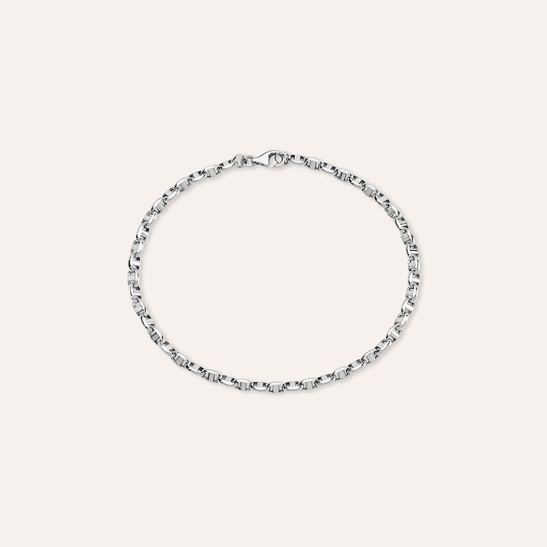 Bracciale Catena L'homme Or Oro Bianco - Bracciali Uomo | Stroili