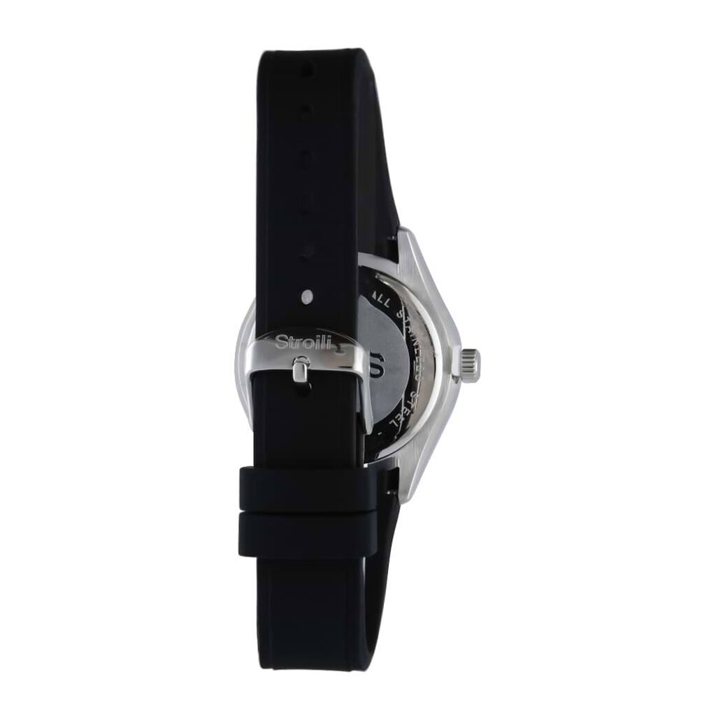 Wimbledon orologio in acciaio con quadrante nero e cinturino in silicone nero - Orologi per Prima Comunione Uomo | Stroili