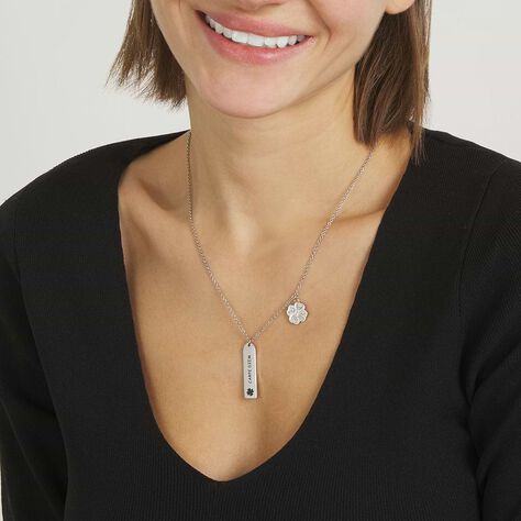 Collana Lady Message Acciaio Cristallo - Collane Donna | Stroili
