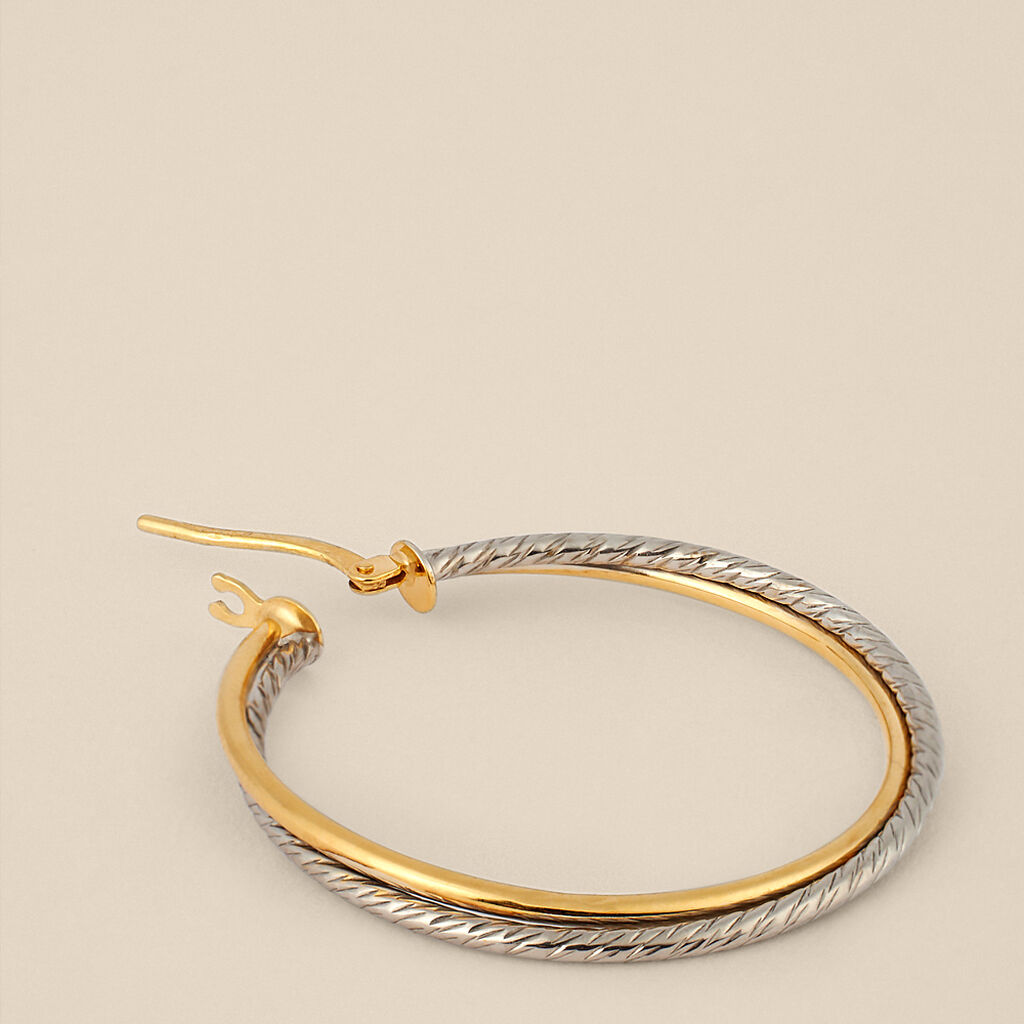 Orecchini A Cerchio Toujours Oro Bicolore