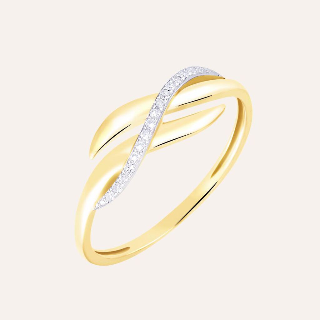 Anello Fascia Sophia Oro Giallo Diamante