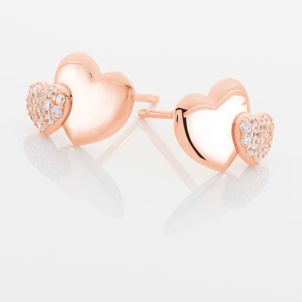 Orecchini Lobo Silver Moments Argento Rosa Cubic Zirconia - Orecchini a Lobo Donna | Stroili