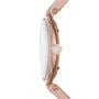 Emporio Armani orologio solotempo in acciaio gold rose con cinturino in pelle rosa e quadrante madreperla