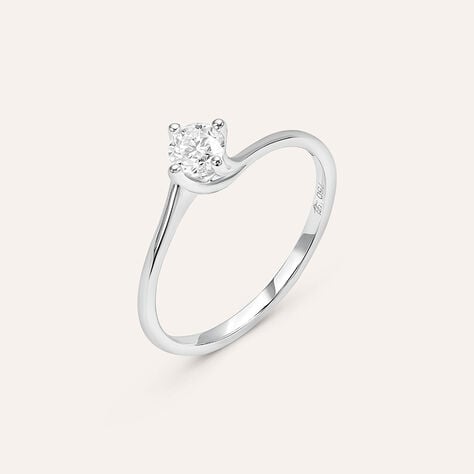 Anello Solitario Valentino Firmamenti Oro Bianco Diamante - Gioielli Donna | Stroili