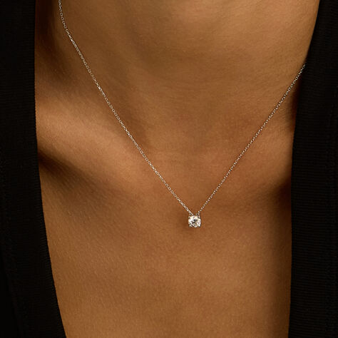 Collana Punto Luce Diamade Oro Bianco Diamante Lab-Grown - Collane Punto Luce Donna | Stroili