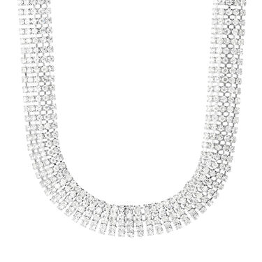 Collana Tennis Romantic Shine Metallo Cristallo