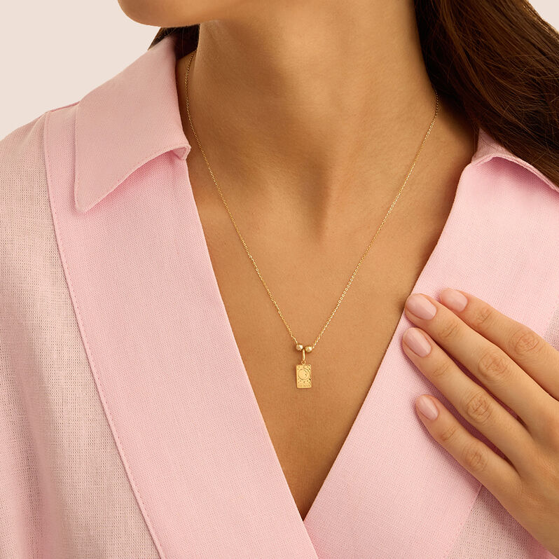 Pendente Tarocchi Carta Della Luna Po&egrave;me Oro Giallo - Ciondoli Donna | Stroili