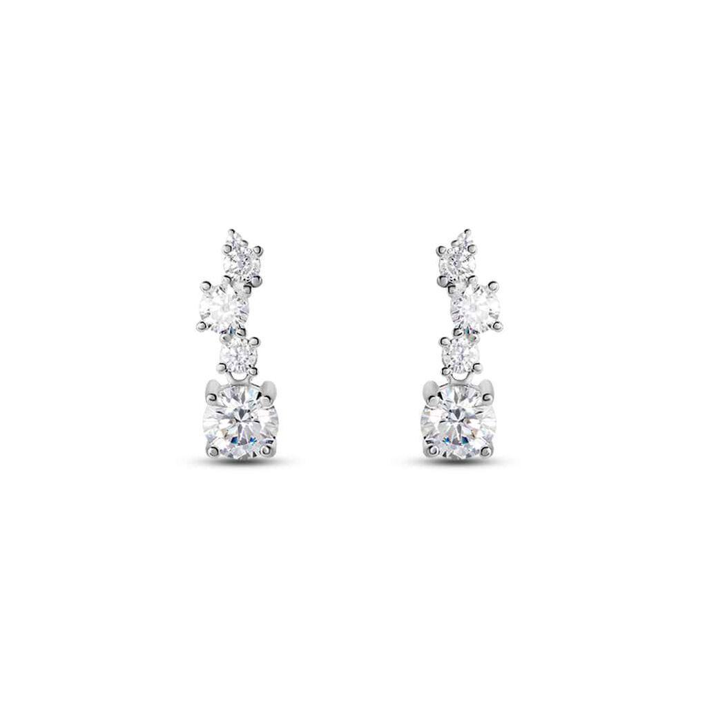 Orecchini Pendenti Silver Elegance Argento Rodiato Cubic Zirconia - Orecchini Pendenti Donna | Stroili