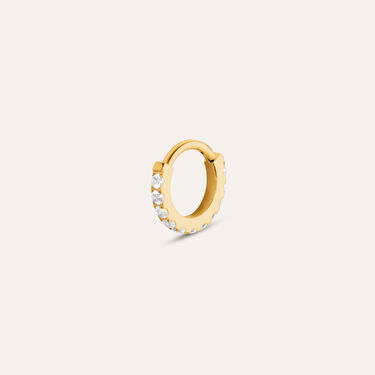 Piercing Orecchio Radiance Titanio ASTM F136 Dorato Cubic Zirconia