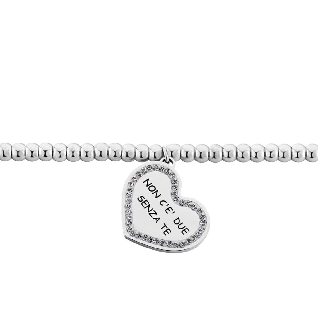 Bracciale Lady Message Acciaio Cristallo - Bracciali Love Donna | Stroili