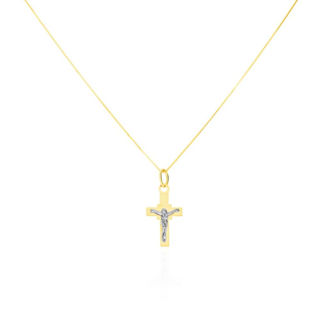 Pendente Holy Oro Bicolore - Ciondoli con Incisione Unisex | Stroili