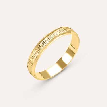 Fede Classica Diamantata 3.3 mm Oro Giallo