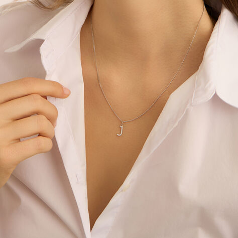 Pendente Poème Oro Bianco Cubic Zirconia - Ciondoli Donna | Stroili