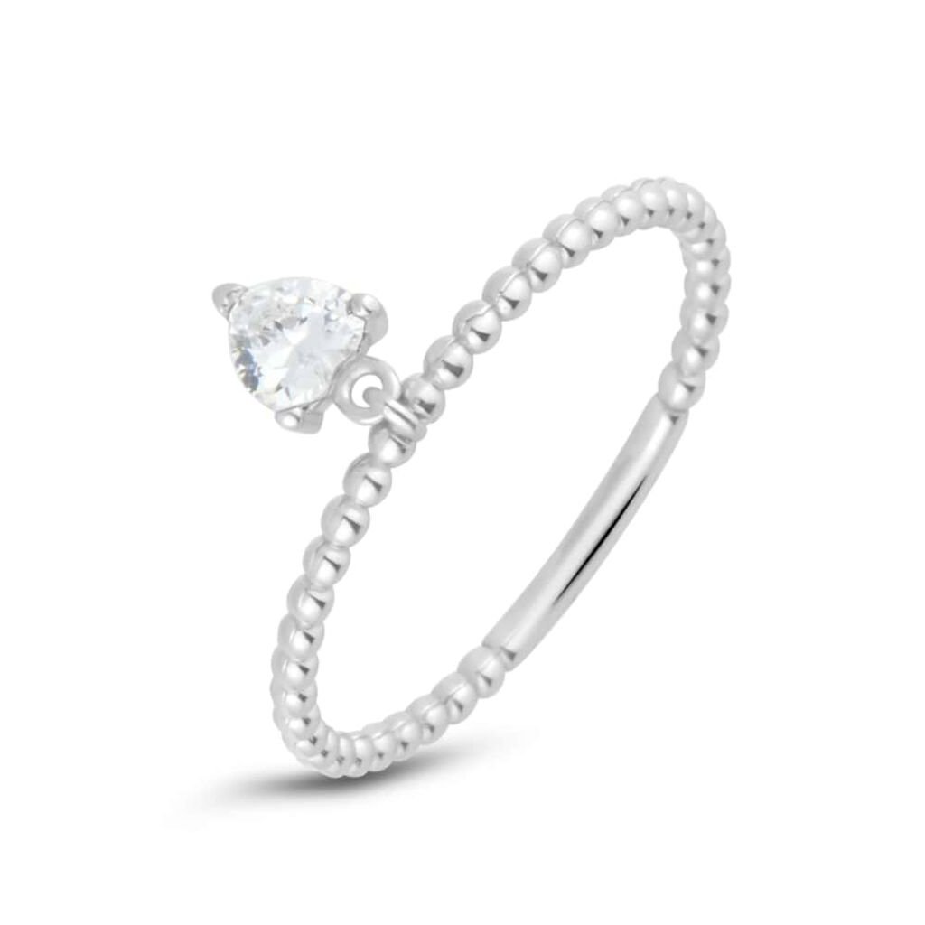 Anello Solitario Claire Oro Bianco Cubic Zirconia