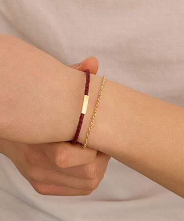 Bracciale Con Targhetta L'homme Or Oro Giallo