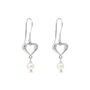 Orecchini Pendenti Silver Pearls Argento Rodiato Perla sintentica