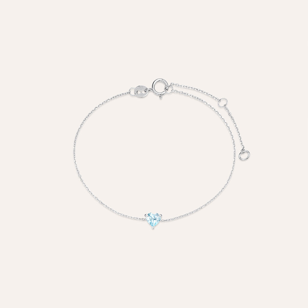 Bracciale Punto Luce Amélie Oro Bianco Topazio