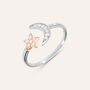 Anello Contrarie Silver Moments Argento Bicolore Bianco / Rosa Cubic Zirconia