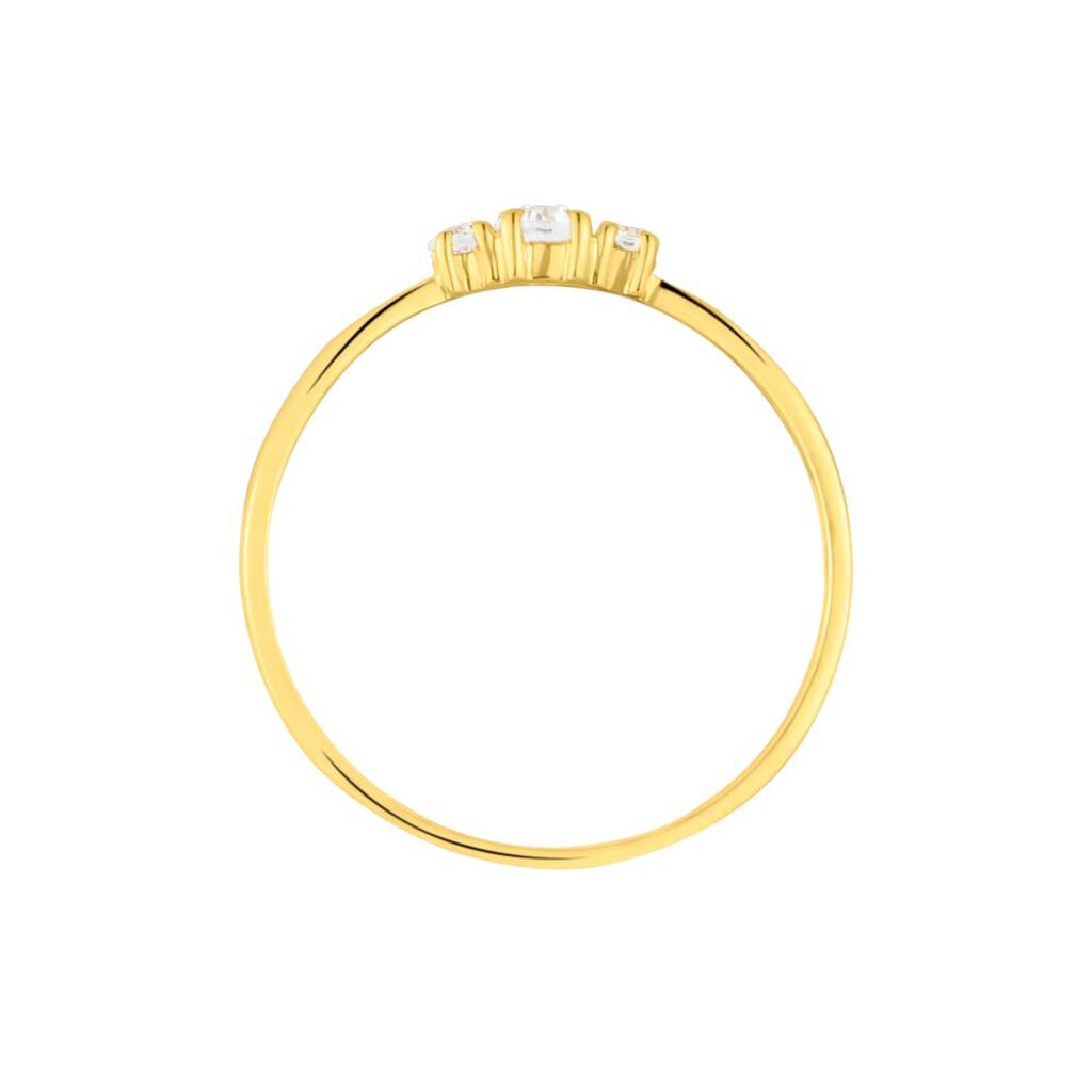 Anello Trilogy Claire Oro Giallo Cubic Zirconia - Anelli con Pietre Donna | Stroili