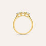 Anello Trilogy Diamade Oro Giallo Diamante Lab-Grown