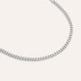 Bracciale Catena Gentleman Argento Rodiato