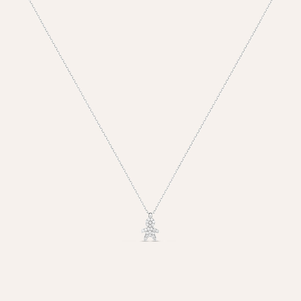 Collana Claire Oro Bianco Cubic Zirconia