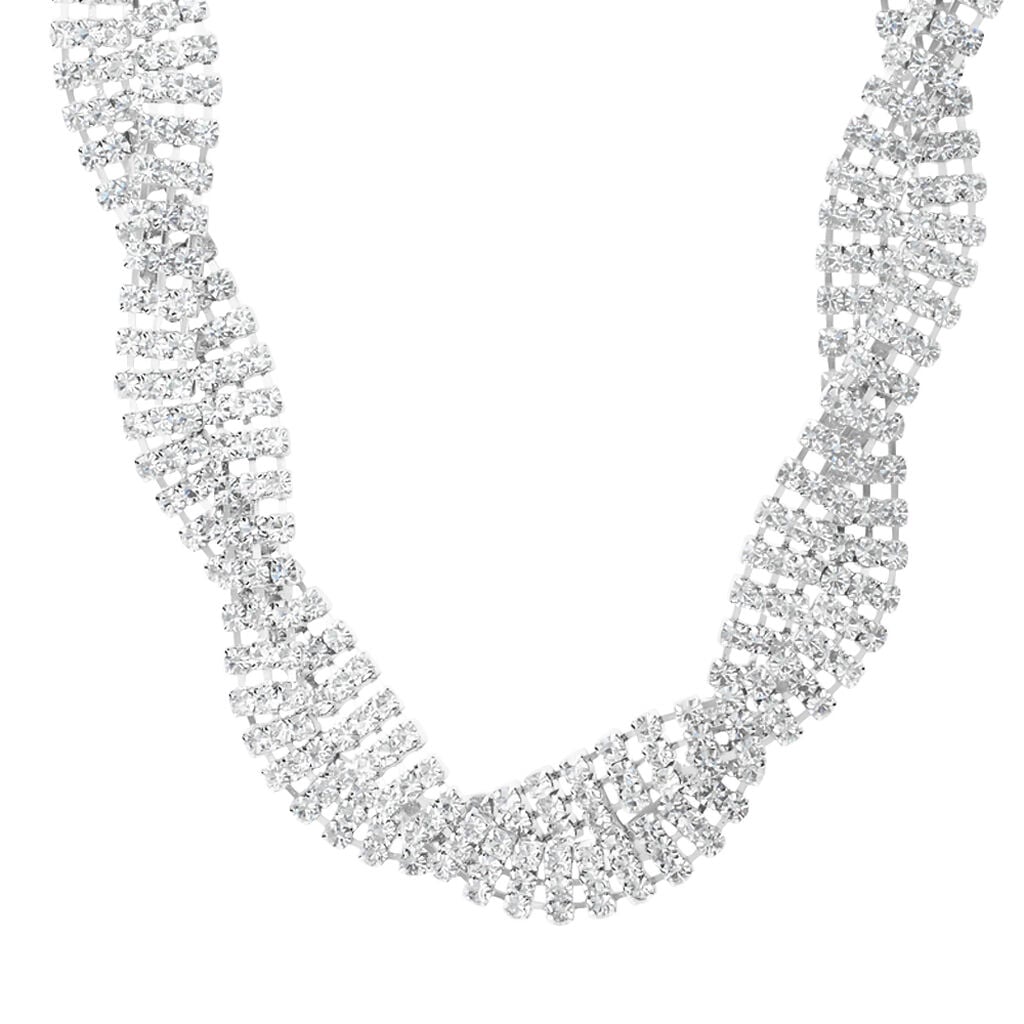 Collana Romantic Shine Metallo Cristallo