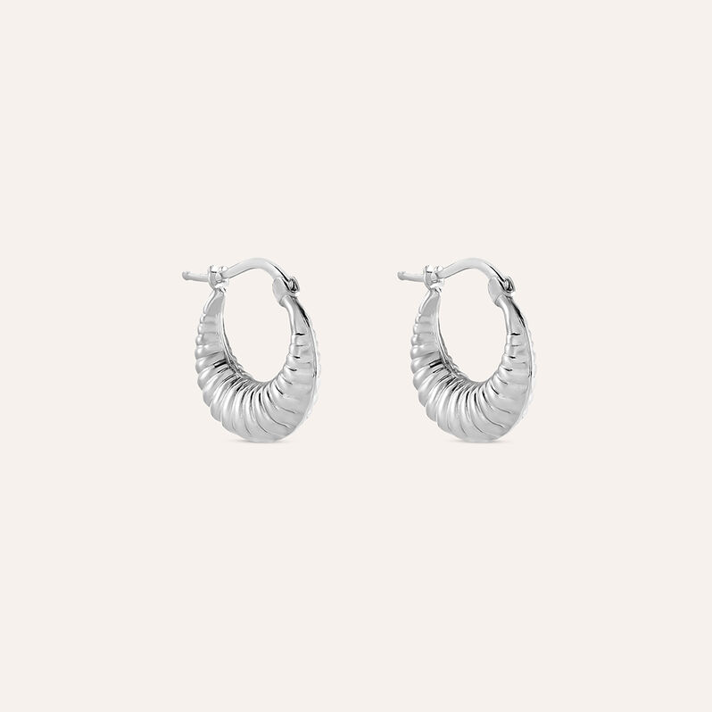 Orecchini A Cerchio Silver Collection Argento Rodiato - Orecchini a Cerchio Donna | Stroili