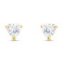 Orecchini Lobo Punto Luce Claire Oro Giallo Cubic Zirconia