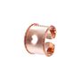 Anello cuore a fascia in bronzo rosato