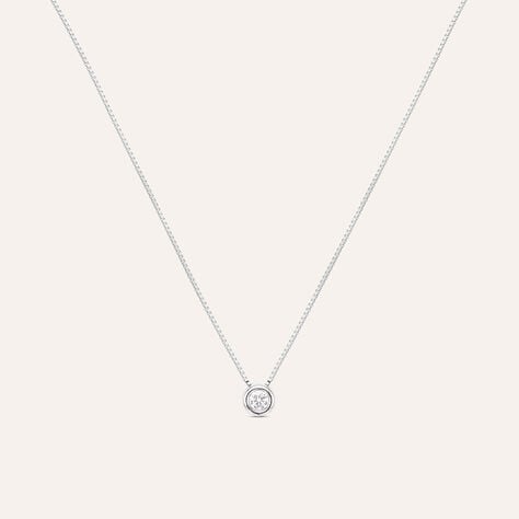 Collana Punto Luce Firmamenti Oro Bianco Diamante - Collane Punto Luce Donna | Stroili