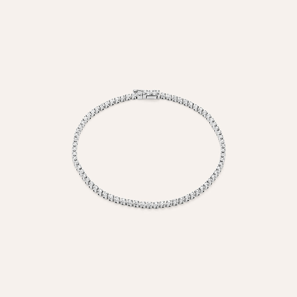 Bracciale Tennis Sophia Oro Bianco Diamante - Bracciali Tennis Donna | Stroili