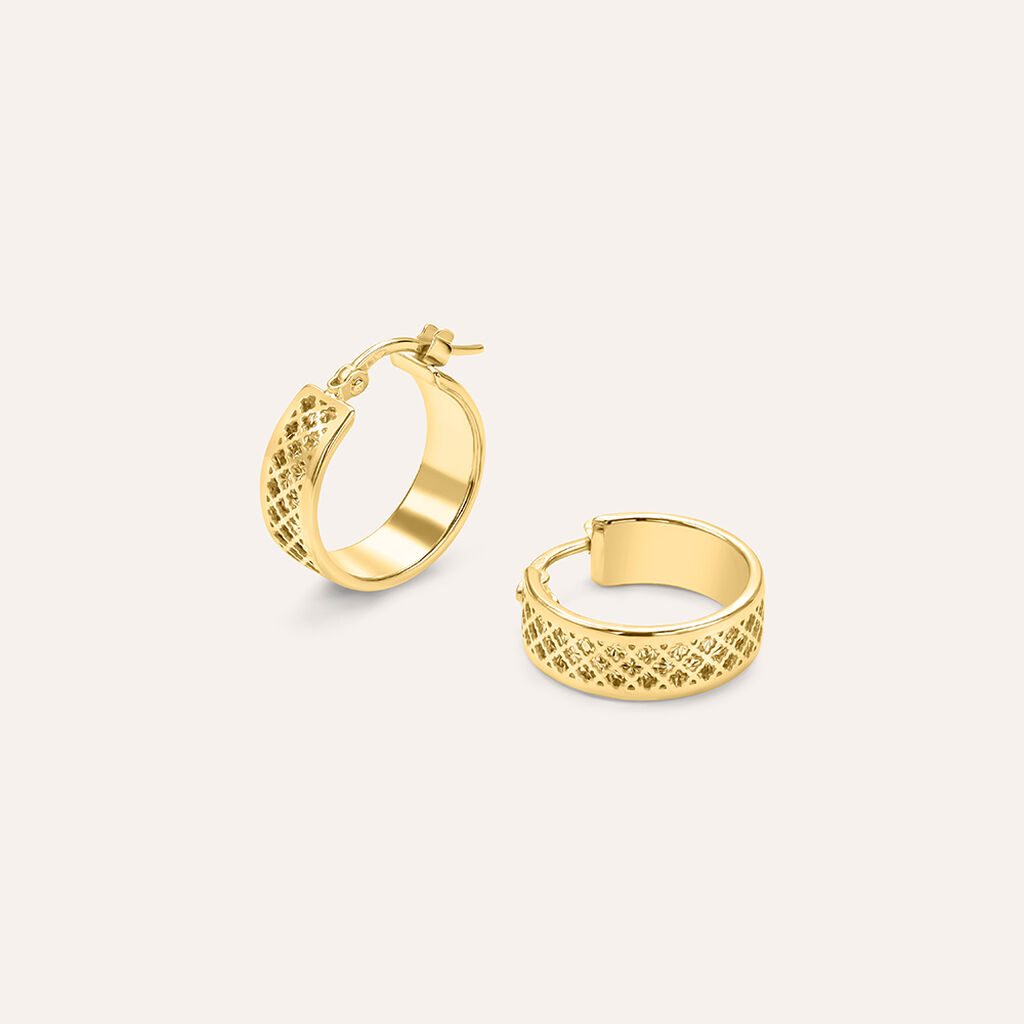 Orecchini A Cerchio Isabelle Oro Giallo