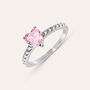 Anello Solitario Lady Chic Acciaio Cristallo