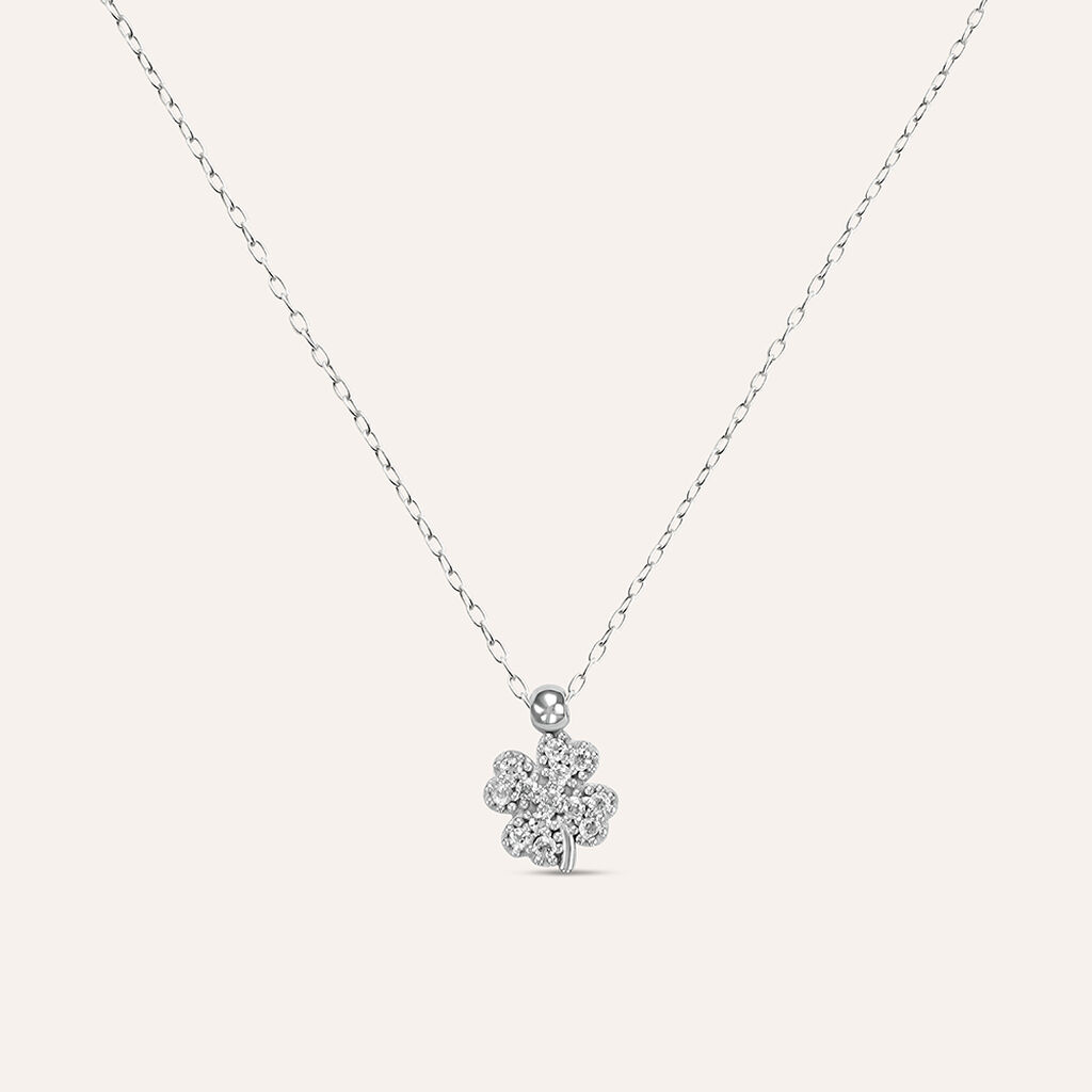 Collana Claire Oro Bianco Cubic Zirconia - Collane Donna | Stroili