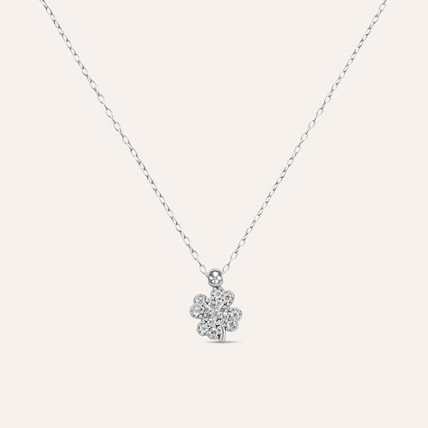 Collana Claire Oro Bianco Cubic Zirconia - Collane Donna | Stroili