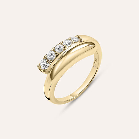 Anello Riviere Golden Dreams Placcato Oro Giallo Cubic Zirconia - Anelli Riviere Donna | Stroili