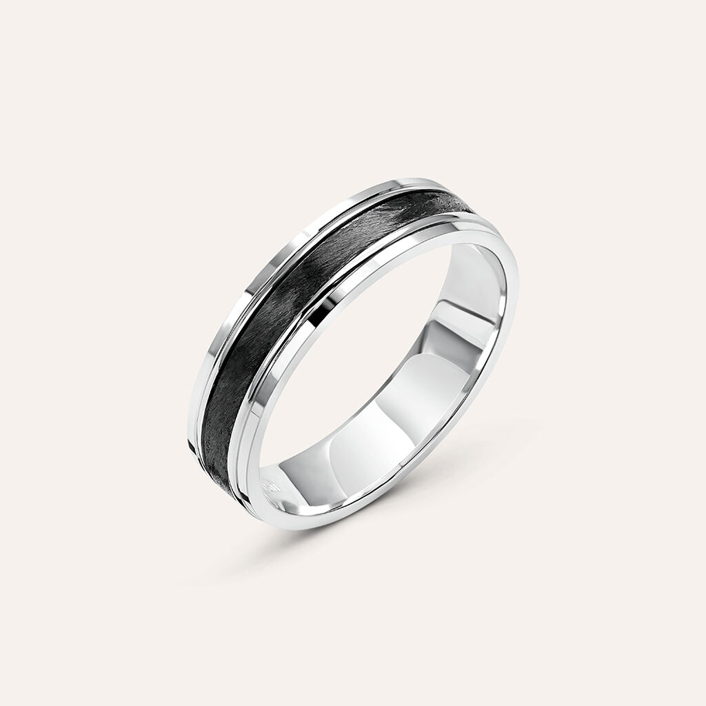 Fede Classica Carbonio 4.5 mm Oro Bianco