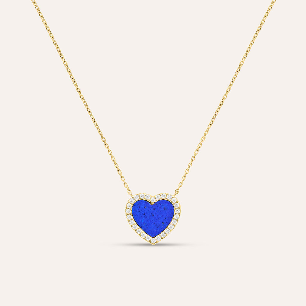 Collana Beverly Oro Giallo Lapislazzuli Cubic Zirconia - Collane Donna | Stroili