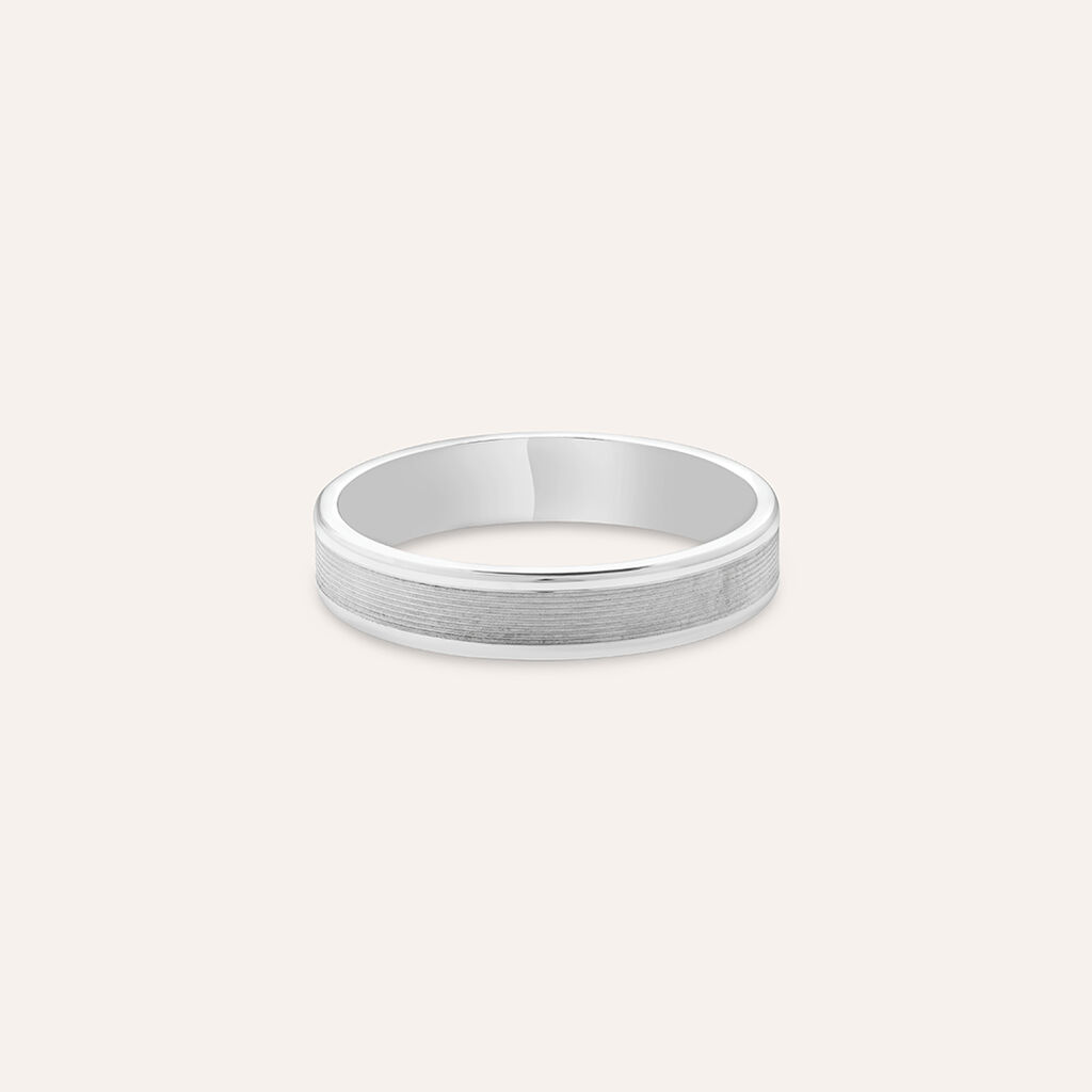 Fede Classica 4 mm Argento Rodiato - Fedi Uomo | Stroili