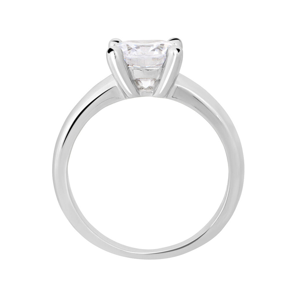 Anello Solitario Silver Elegance Argento Rodiato Cubic Zirconia - Anelli con Pietre Donna | Stroili