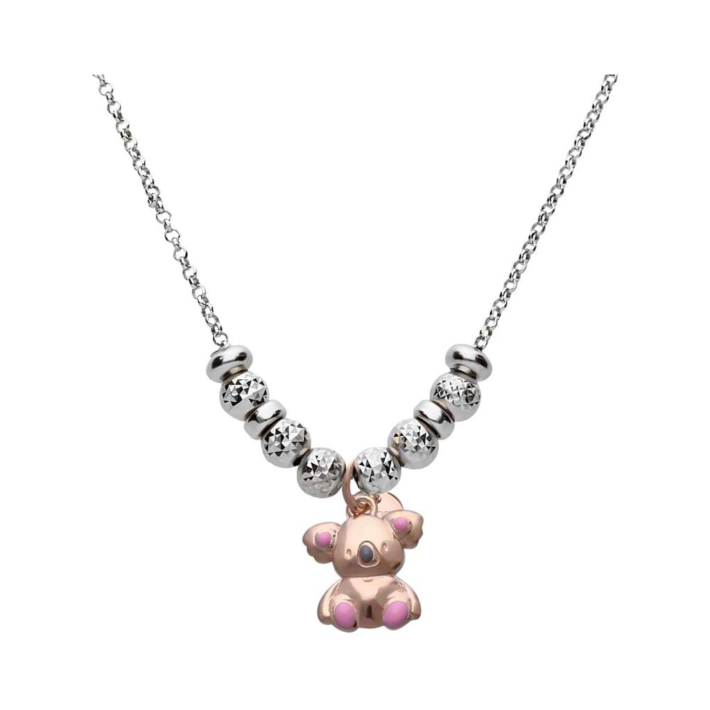 Pendente Love Beats Argento Rosa
